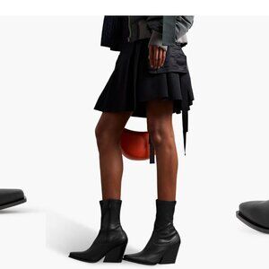New Stella McCartney Cowboy Western Ankle Boots Size 37.5 US 7